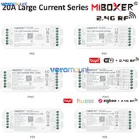 MiBoxer ZigBee 3.0 / WiFi / 2.4G RF LED Controller 2IN1 5IN1 Max 20A For Single Color / Dual White / RGB /RGBW/RGB+CCT LED Strip