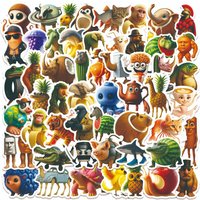 60pcs Italian Brainrot Stickers Tung Tung Tung Sahur Decals Funny Animal For Phone Laptop Suitcase Notebook Waterproof Stickers
