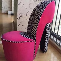 Modern creative design high heel shaped furniture lounge chair