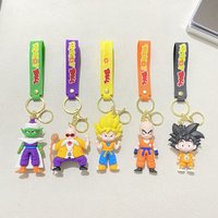 2026 New Fashion Bag Accessories Cartoon Dragon Ball Goku Vegeta Super Saiyan Keychain Kawaii llavero Gift for Fans&Couples(Birt