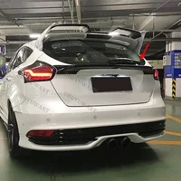 Middle Spoiler For Ford Focus RS ST 2015-2018 Custom Parts Trunk Lip Spoiler HighKick Rear Wing Body Kits Factory Outlet