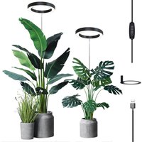 Plant Grow Light LED Growing Lamp Full Spectrum for Indoor Plants Height Adjustable Auto Timer 5V Idea for Small Plant Light