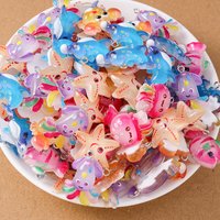 10pcs Mix Resin Fish Charms Dolphin Crab Starfish Octopus Pendants for Making Necklace Earrings DIY Kid's Jewelry Accessories