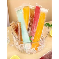50/100pcs Disposable Transparent Ice Popsicle Bags Self-sealing Ice Lolly Bag DIY Ice Cream Fruit Juice Popsicle Mold Home