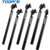 AliExpress NONE TOOPRE Double Nail Rear Offset Mountain Bike Seatpost 27.2/28.6mm Aluminum Alloy CNC Sandblasted Sandy Black High Strength Fine
