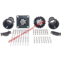 1 Set 16 Pin Car Aviation Plug And Tail Clamp 182916-1 206036-1 182642-1 206037-1 206070-8 Auto Diagnostic Connector For SMEMA