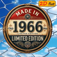 1 piece 1966 limited edition vintage wall sign, collectible, suitable for a wine cellar, office, or anniversary gift