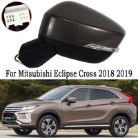 For Mitsubishi Eclipse Cross 2018 2019 Car Outside Rearview Mirror With LED Turn Signal Light Side Rear View Mirror