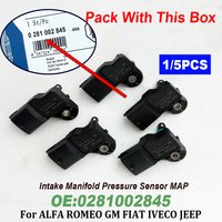 High Quality 1/5PCS 0281002845 0281002437 0504088431 Intake Manifold Pressure Sensor MAP For ALFA ROMEO GM FIATT IVECOO JEEPP