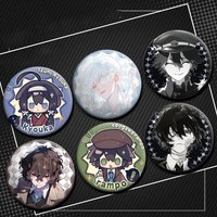 Hot Anime Bungo Stray Dogs Pin Ryunosuke Akutagawa Edogawa Rampo Izumi Kyouka Character Icon Badge Brooch for Clothes Bag Decor