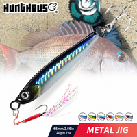 Hunthouse Metal Jig Fishing Lure 65mm/20g Sinking Spoon Jigs Artificial Bait Saltwater Offshore Trolling Casting Lures for Bass
