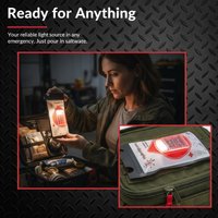 No Battery Salt Water Emergency Lamp 120 Hours, Portable Camping Hiking Outdoor Survival Light, Eco-Friendly Hurricane Lantern