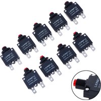 1PC 120VAC / 250VAC Overload Overcurrent Protector Switch Breaker MR1 Reset Insurance 3A 4A 5A 6A 8A 10A 15A 20A 30A