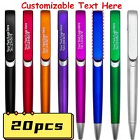 20PCS Customizable Smooth Writing Ballpoint Pens Refillable Pens for Advertising Corporate Events School Supplies Party Favors