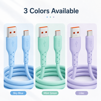 120W Super Fast Charging Cable Type-C for Huawei Xiaomi Android Silicone Colorful Dragon Cable