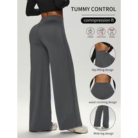 Yoga Fitness Wide Leg Pants Women 2026 Sexy High Waist Hip Lifting Gym Leggings Woman Quick Drying Running Sports Trousers Mujer