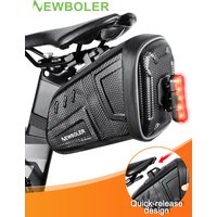 AliExpress NEWBOLER NEW Waterproof Bicycle Saddle Bag Quick Release MTB Road Bike Saddlebags Reflective Striped Bike Bag Bike Accessories