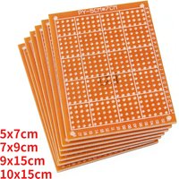 5/10pcs PCB Single Sided PCB Prototype Board 5x7/7x9/9x15/10x15cm DIY Universal Circuit Boards Kit for Arduino Soldering Project