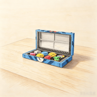 2026 312pcs Popular Anime Kanto Region Badge Collection Model Building Blocks Diy Creative Assembly Bricks Toys Gifts