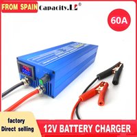 0-15V Batterieladegerät 50A/60A LiFePO4-Batterieladegerät Schnellladegerät Lithium-Ladegerät 14,6V Batterieadapter