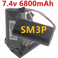 SM-3P Plug Upgrade 7.4V 6800mAh Li-ion Battery With USB Charger For MN82 MN128 MN78 LC79 Remote Control Car Battery 2S 18650 20C