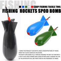 Carp Fishing Rocket Feeder Spod Bomb Float Lure Bait Holder Spomb Pellet Rockets Feeder Position Gear Accessory