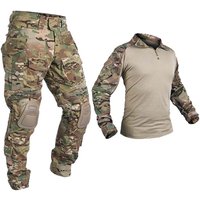 G3 Fold Tactical Pants Men Clothing Combat Shirt Outdoor Suits with Pads Outdoor Uniform Airsoft Paintball Hunting Clothes