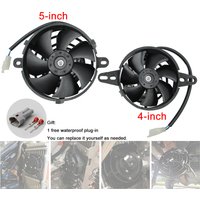 Universal Motorcycle 4" 5" Radiator Cooling Fan Oil/Water Cooler Electric Fans 12V for Pit Dirt Bike Motocross ATV Quad Go Kart