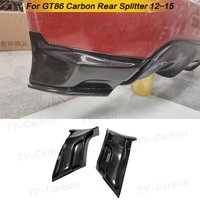 Real Carbon Fiber Rear Side Bumper Lip Aprons Diffuser Splitter Canard For Toyota GT86 Scion FR-S 2012-2015 Car Styling FRP