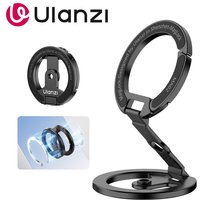 Ulanzi MA02 MagLock Dual Magnetic Phone Stand Multiple Modes Flexible Fold For Any Angle MagSafe For iPhone 15/14/13 Selfie Vlog