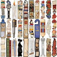 30Pcs Retro Reading Bookmark Collection Premium Quality Classic Design DIY Decoration Student Reading Marker Durable Bookmarks