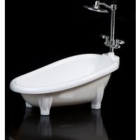 Dollhouse Miniatures Bathtub Furniture Bathroom Accessories Kids Pretend Toy