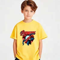 2026 Trendy Casual 2D Spiderman Cartoon Short Sleeve New Arrival Hot Sale For Teenager
