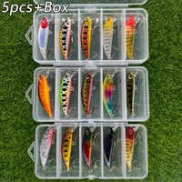 5pcs/box 5.8Cm 5.1g Pesca Mini Sinking Minnow Lure, Bionic Fishing Lure, Artificial Hard Bait, Fishing Accessories