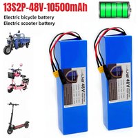 48V Electric Scooter Battery 13S2P 10.5Ah 18650 Lithium Pack For E-Bike Vehicle Motorcycle DIY BMS -54.6V Charger
