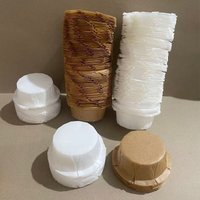 100Pcs Fluted Small Basque Paper Cups, White/Natural Color Oil-Proof Baking Cups, Suitable for Parties, Weddings, Christmas, Birthdays
