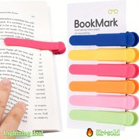 1/3 Pack Of Colorful Silicone Bookmarks, Automatically Turning Pages, A Student Accessory For Easy Reading And Bookmarking.