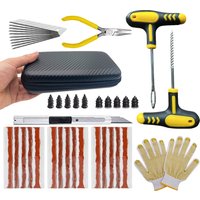 Motorcycle Tire Repair Kit Puncture Plug Tools Tyre Puncture Emergency for Car Tire Strips Stirring Glue Repair Tool Kit