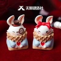 Lobo Keycap Alice Rabbit Original Esc Replace Keycap Custom Resin Bowknot Exquisite Cute Personalized Gaming Keyboard Decoration