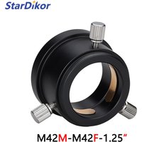 StarDikor Telescope Accessories Adapter 1.25" M42x0.75 To 1.25 Inch Adapter With Compression Ring For Zwo Qhy Camera Full Metal