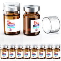 Sterile Empty Vials With Reuse Cap And 13 /20 mm Self Healing Injection Port,Buckle Glass Vials ,Sterile Package,Amber