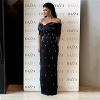 Women Sexy Beading Bandage Dress Off The Shoulder Patchwork Bodycon Clothes Club Party Elegant Dresses
