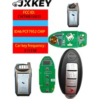JXKEY Remote Smart Key suit for Nissan Sunny Teana Sylphy Sentra Versa 315Mhz ID46-pcf7952A TWB1U815 4BTN Keyless CWTWB1U815