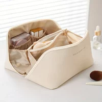 Women Luxury Large Capacity Cosmetic Bag Lady Box Travel Makeup Zipper Toiletries Organizer