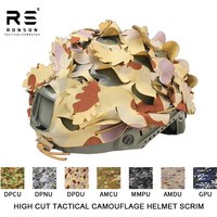 Australian Auscam DPDU Camouflage 3D Laser Cut Tactical FAST Helmet Scrim Cover Airsoft Paintball Personal Defense Scrim NIR