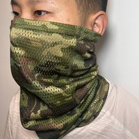AliExpress NONE Outdoor Cycling Hiking Camping Sunscreen Breathable Faceshield with Large Mesh Windproof Neckerchief Camo Mask Neck Gaiter Cover