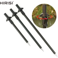 Hirisi 1pcs Carp Fishing Bank Sticks Aluminium Telescopic Banksticks Fishing Rod Pod Support Fishing Accessories