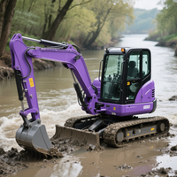 Free Delivery Mini Excavator 3.5-Ton Agricultural Tracked Machinery Equipment with Discounted Price