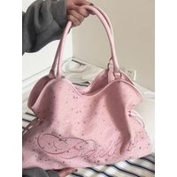Korean Style Large Capacity Women's Tote Bag 2026 New Fashion Underarm Single Shoulder Bag Versatile Casual Handbag