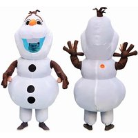 Costume Cosplay Snow man Olaf Inflatable Clothes Doll Props Children Halloween Adult Children Performance Clothe Funny Props Lol